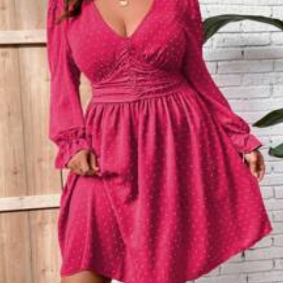 2/$15 or 3/$20 Plus Pink Dress - Picture 1 of 2